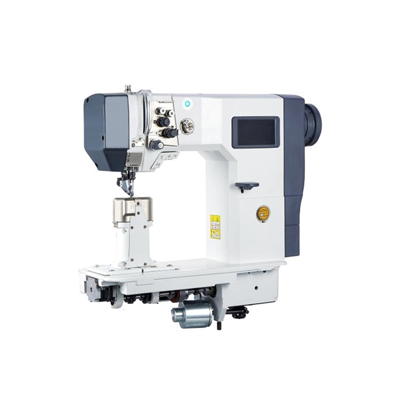Dobbeltnål Stepmotor Post Bed Symaskine